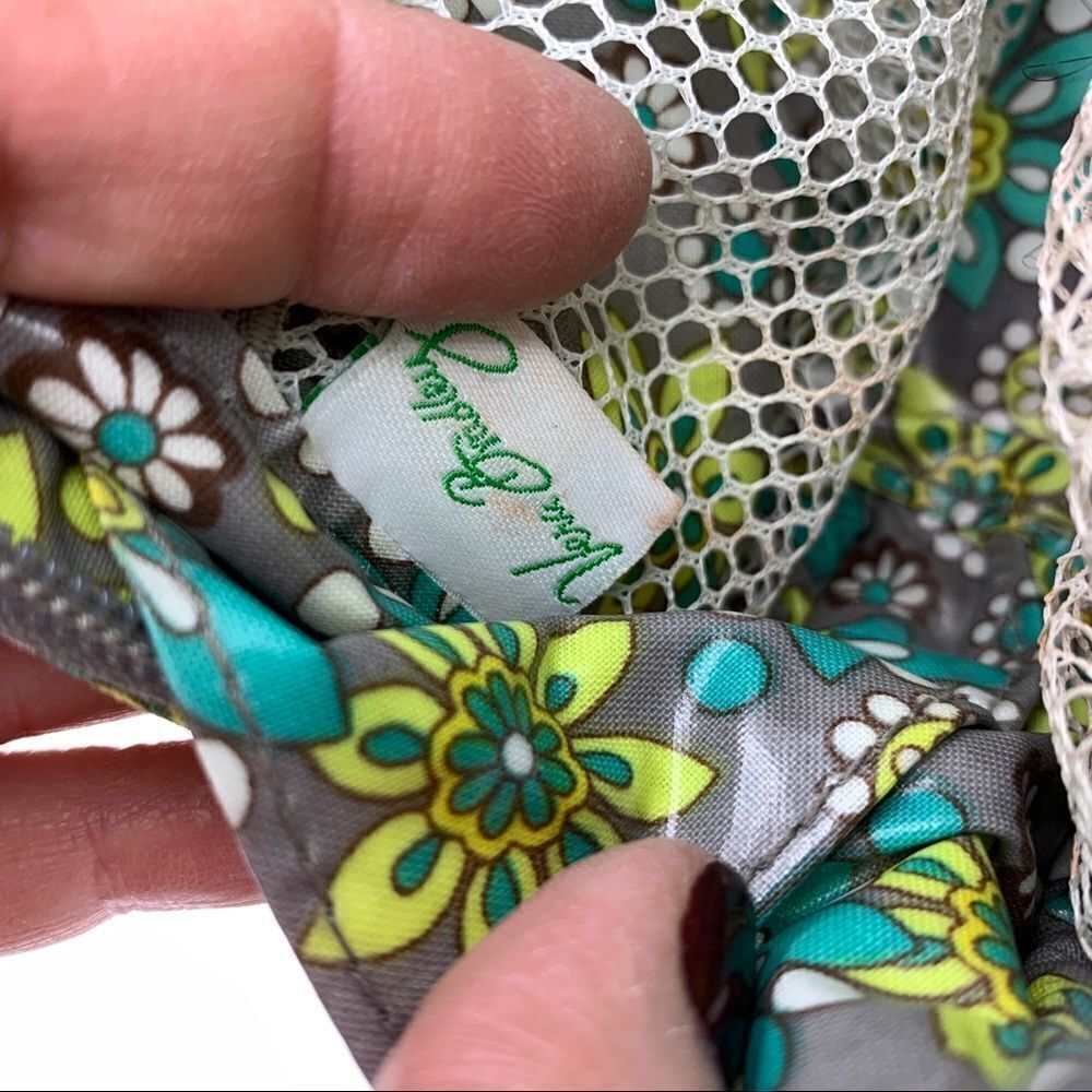 Vera Bradley Medium Lemon Parfait Cosmetic bag EUC - Picture 9 of 10